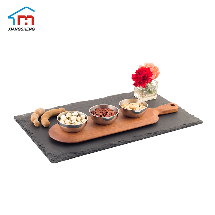 Sapele Wood Dish Bowl Decoration Set