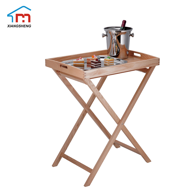 Wood Tray+Stand folding combination table