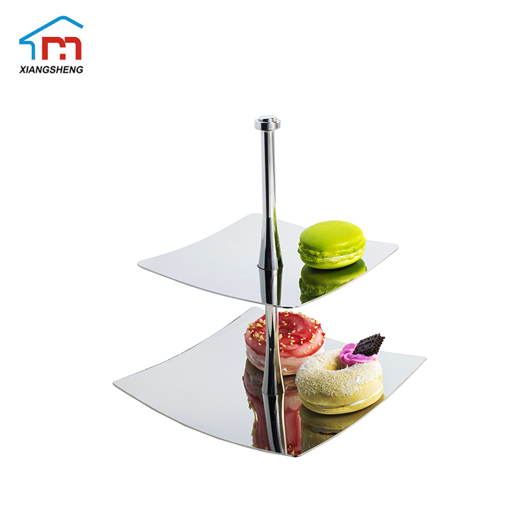 2 Tiers pastry dessert cake display Shelf