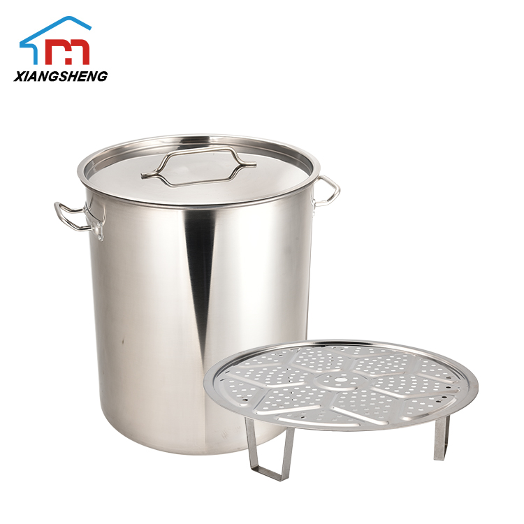 Stainless Steel Stock Pot With Steamer Rack