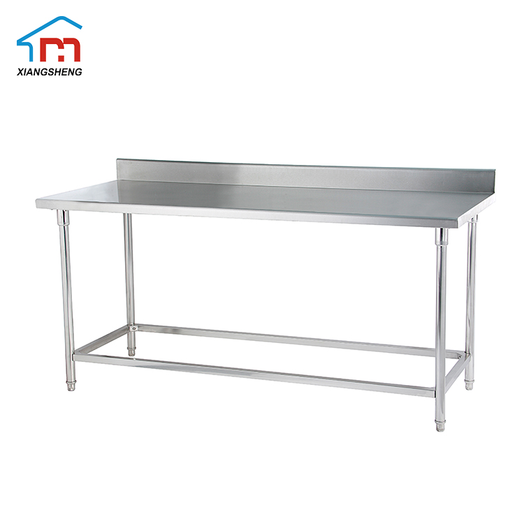 1, 2 Tiers Stainless Steel Work Table With Splashback